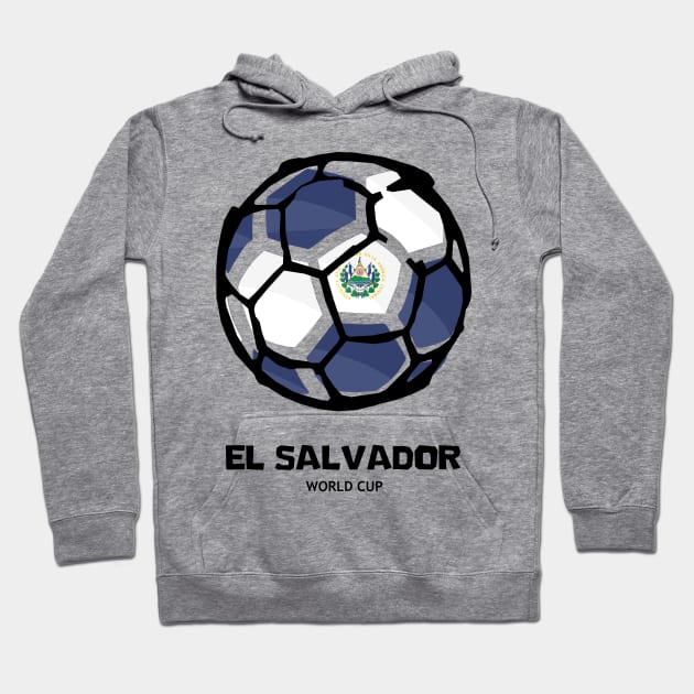 El Salvador Football Country Flag Hoodie by KewaleeTee